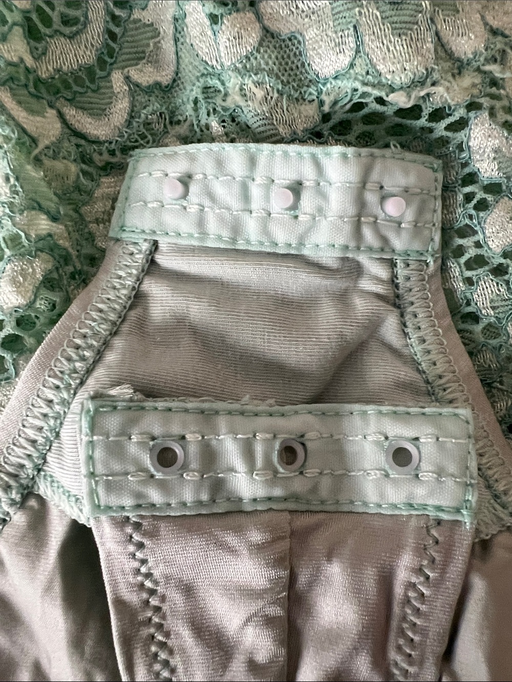 Cosabella Pret-A-Porter Curvy Teddy Lace Bodysuit Verde Umbria Green Large NWT - Picture 6 of 11